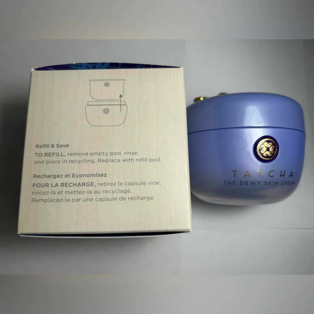 NWT🌷Tatcha The Dewy Skin Cream Plumping & Hydrating Refillable Moisturizer